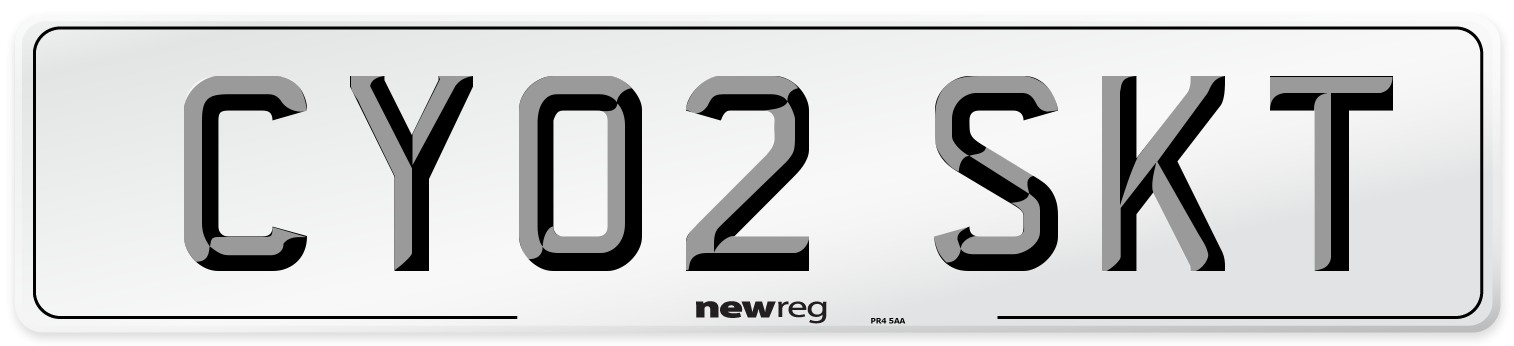 CY02 SKT Number Plate from New Reg